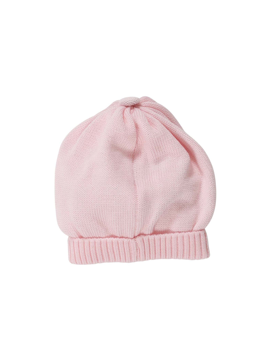 Cappello rosa chiaro con ricami