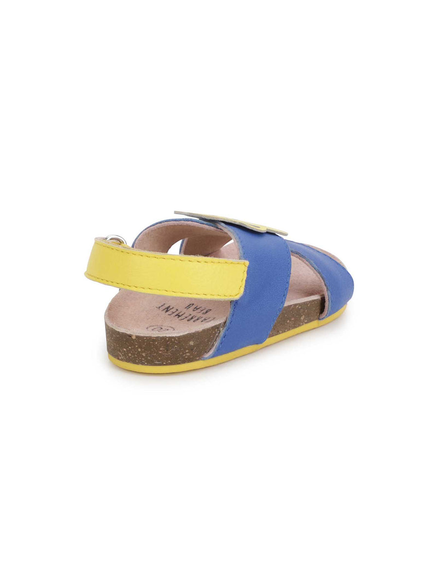 Sandali blu elettrico e giallo