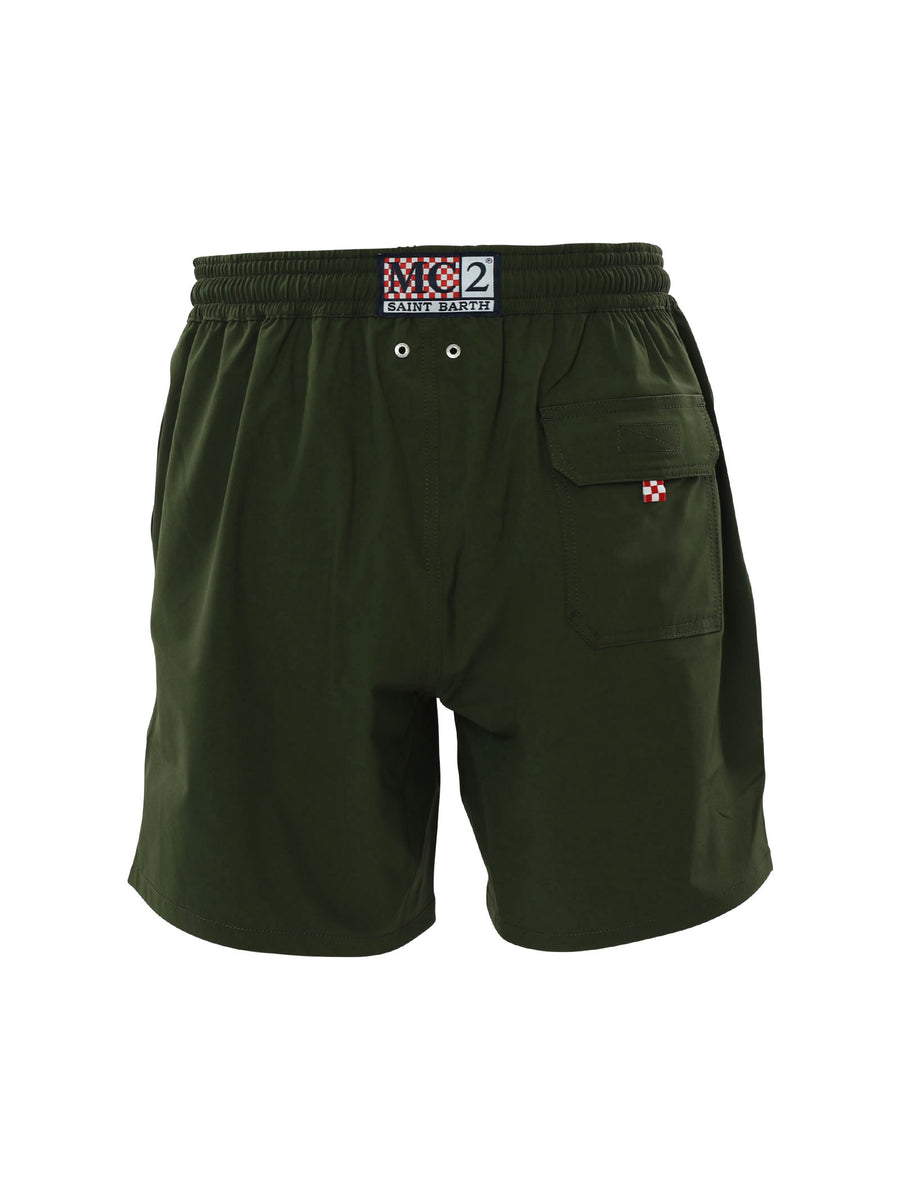 Costume shorts comfort verde militare