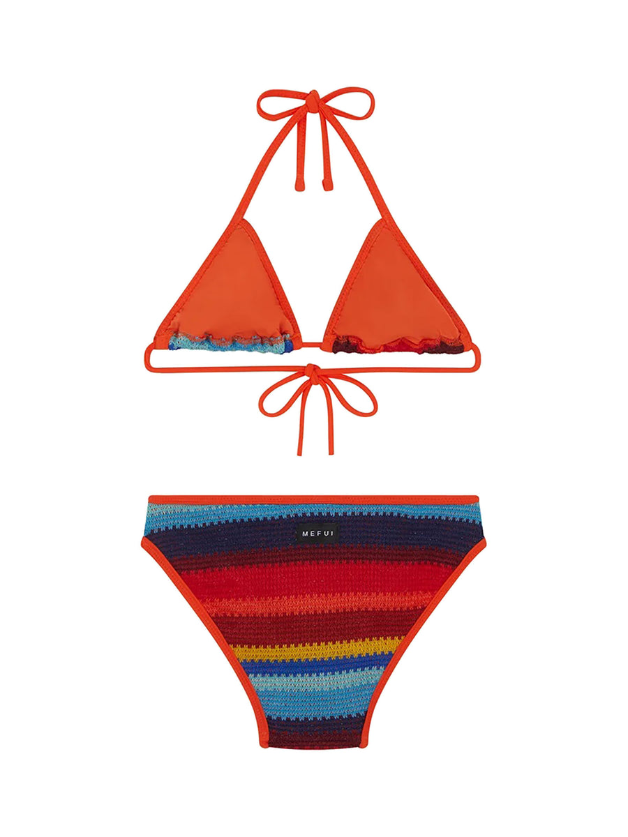 Bikini triangolo e slip in crochette