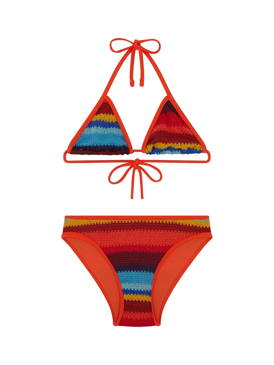 Bikini triangolo e slip in crochette