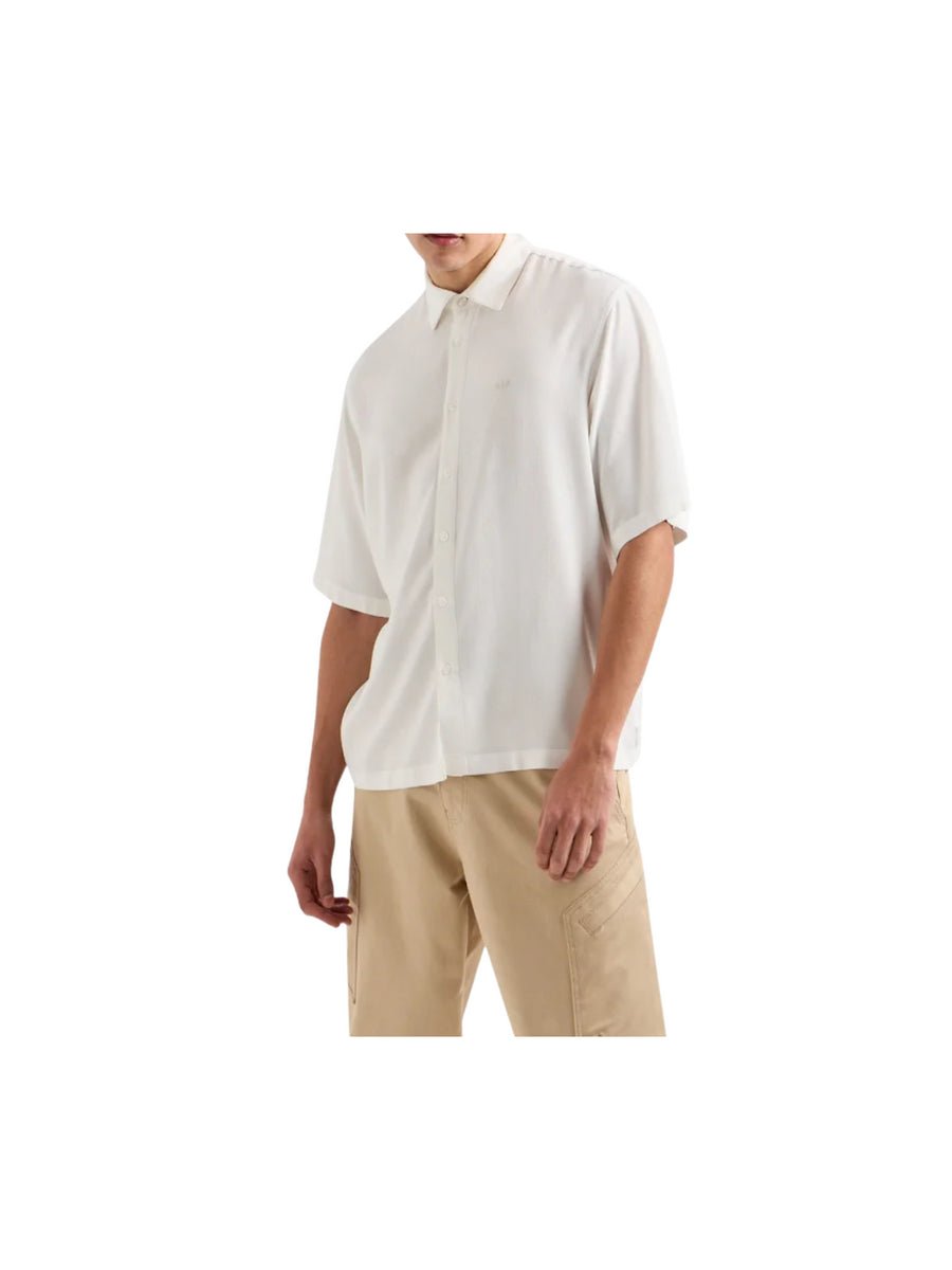 Camicia casual bianca manica corta