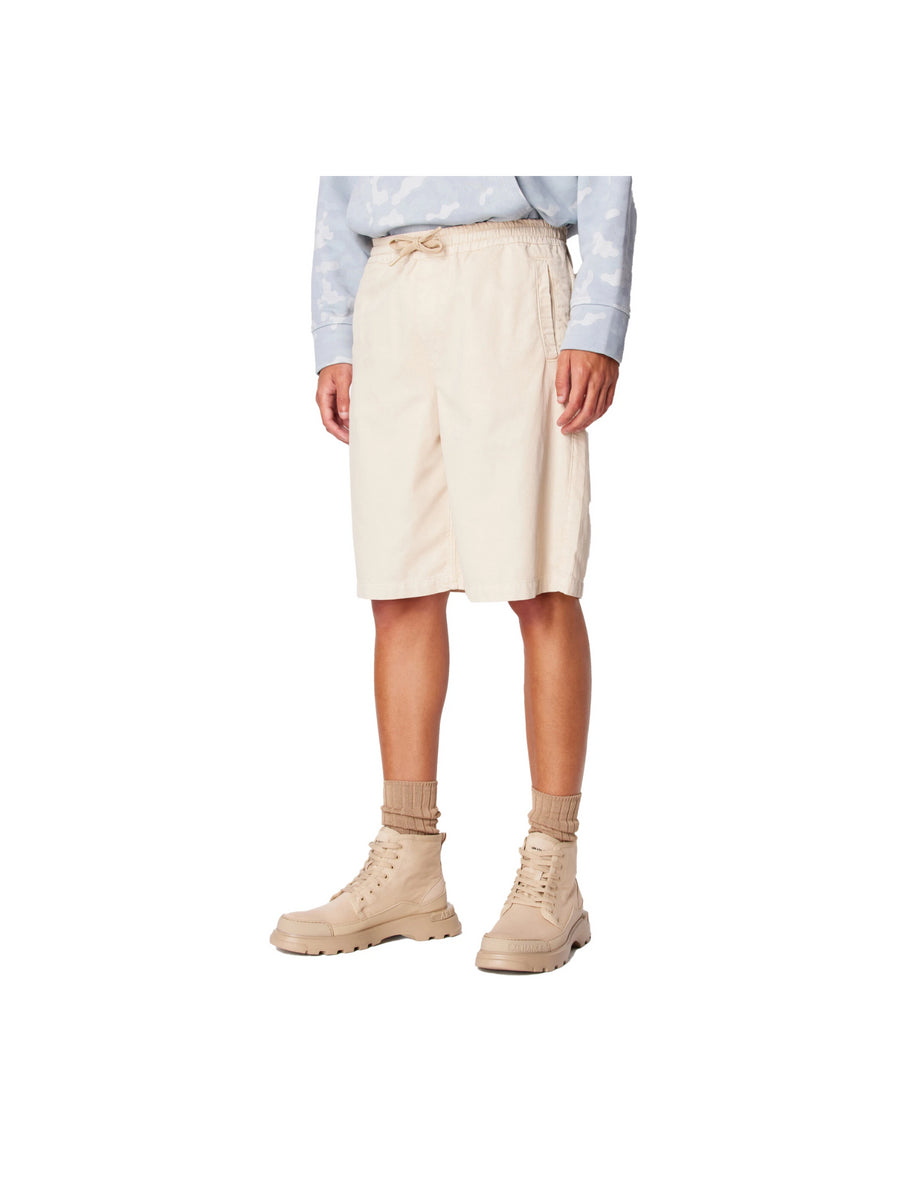 Shorts in misto cotone beige