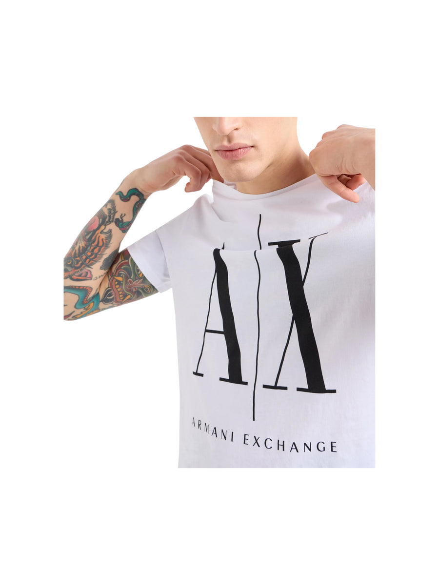 T-shirt bianca maxi logo A|X