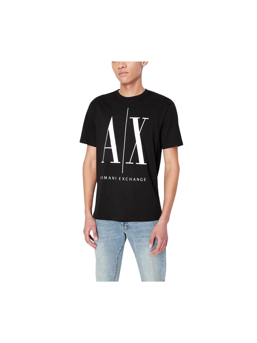 T-shirt nera maxi logo A|X