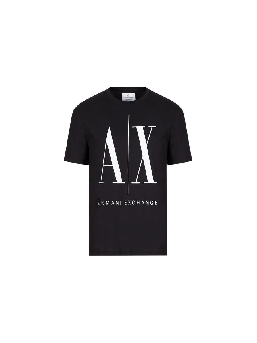 T-shirt nera maxi logo A|X