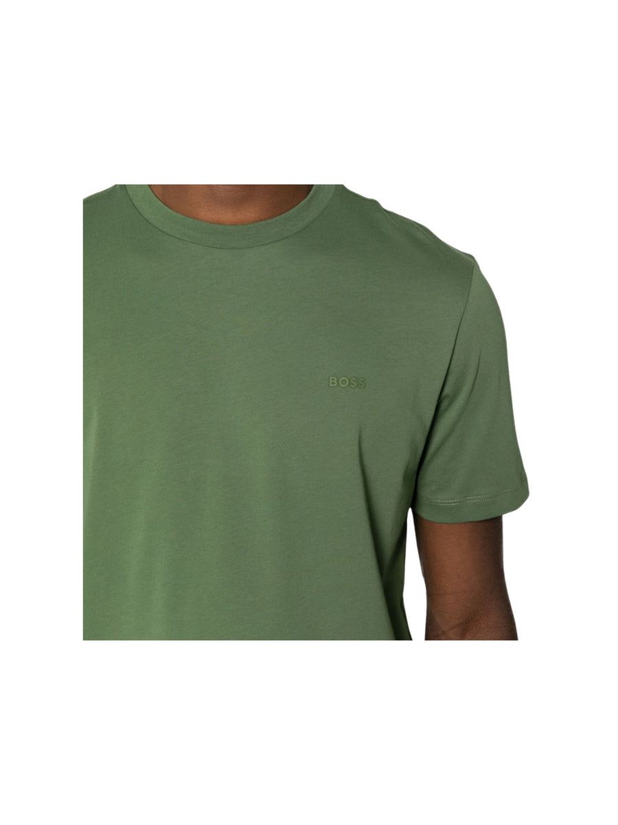T-shirt verde stampa logo