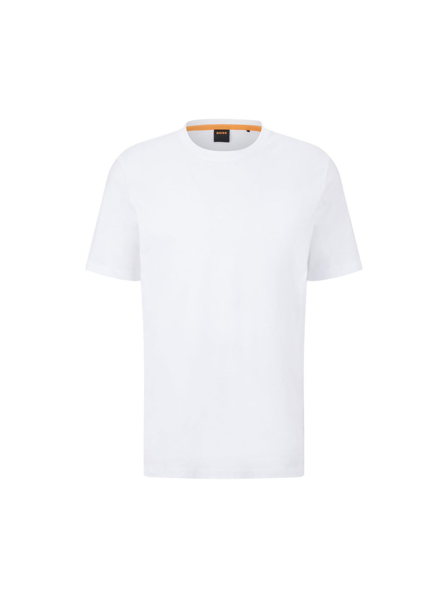 T-shirt bianca toppa logo