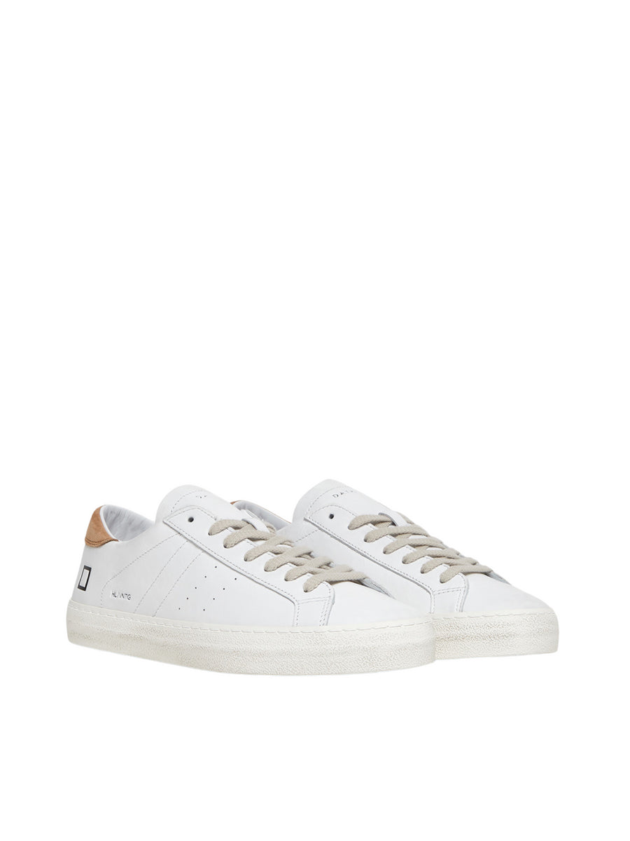 Sneakers Hill Low bianche con talloncino in suede