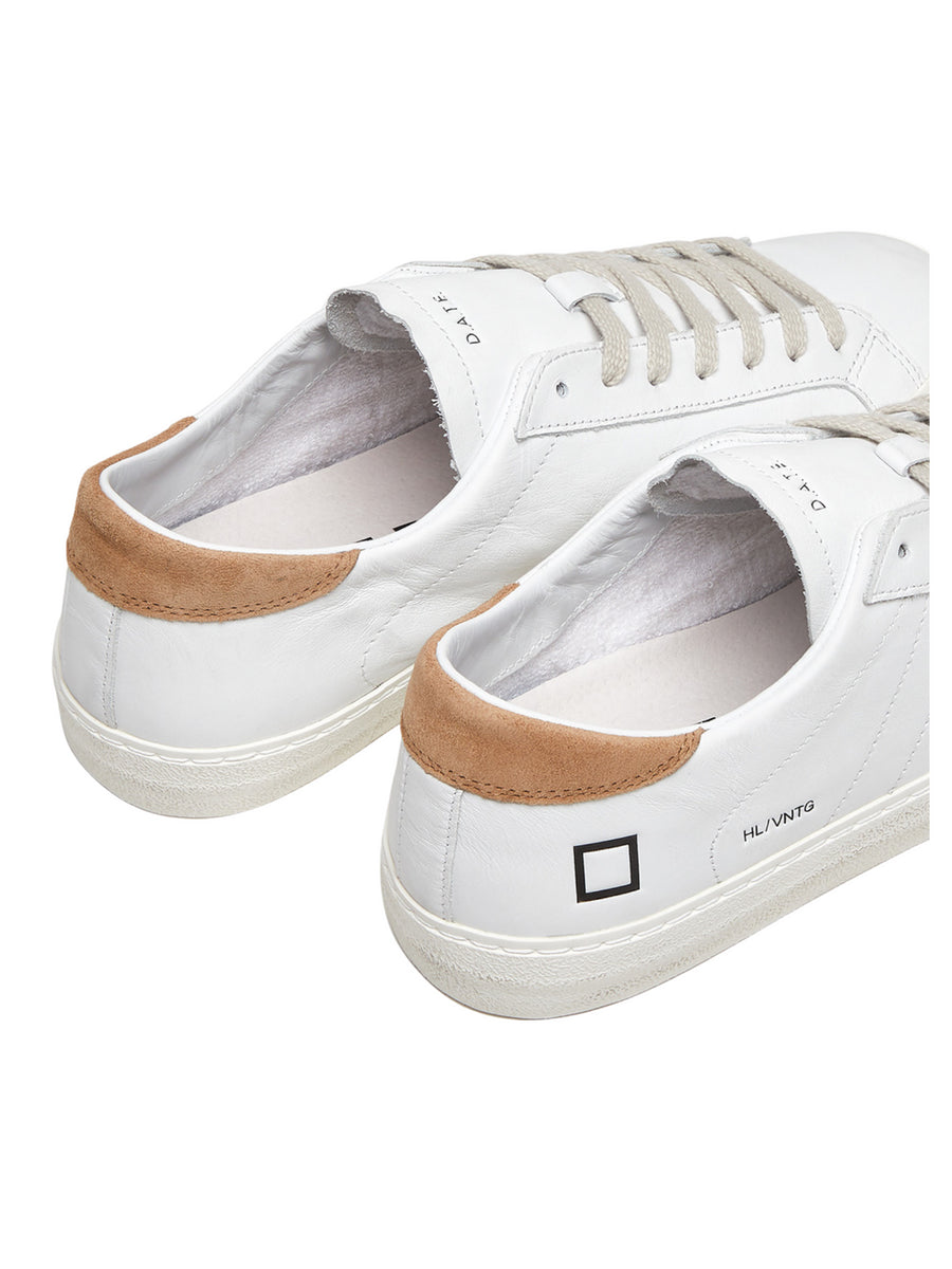 Sneakers Hill Low bianche con talloncino in suede