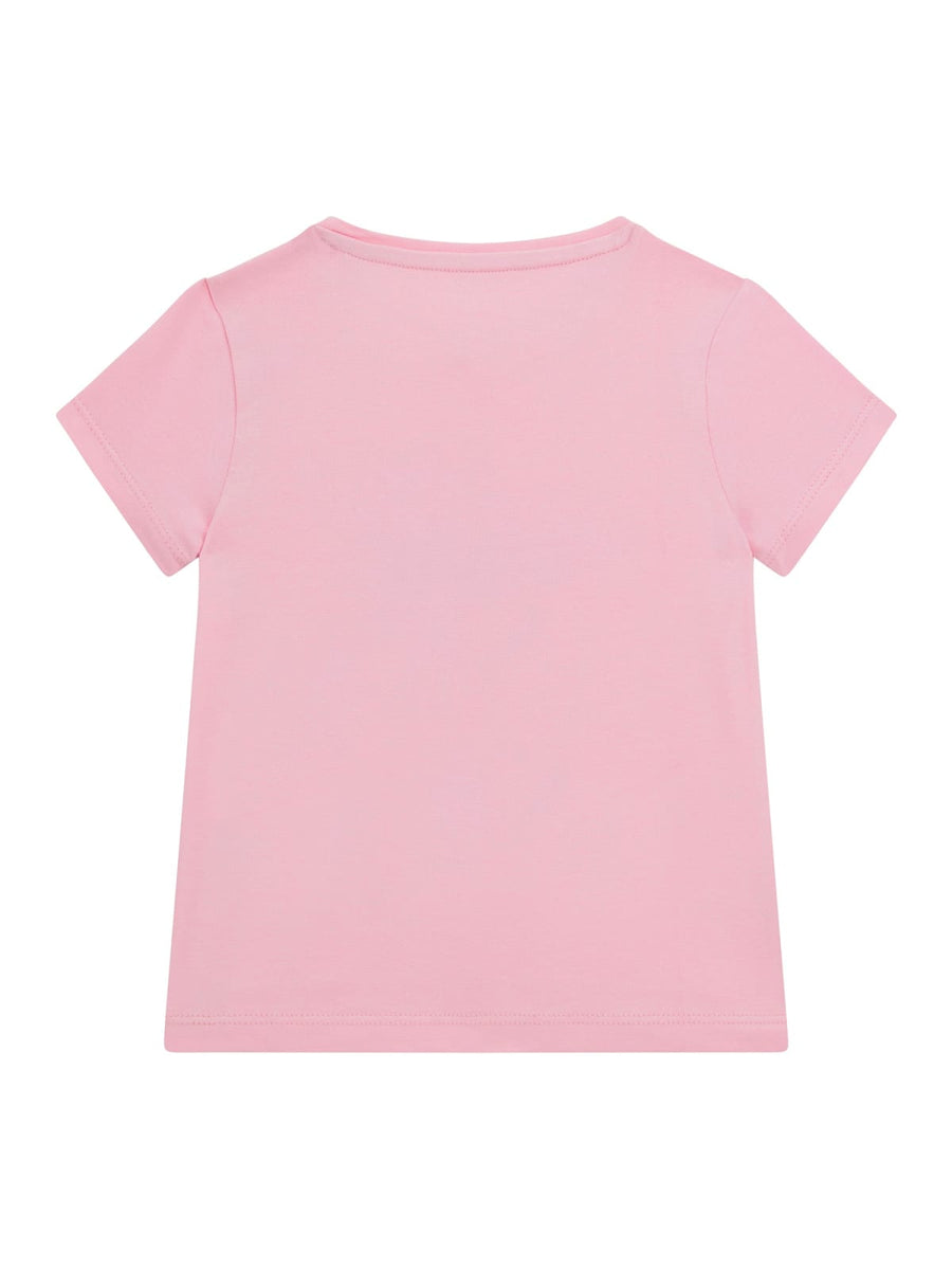 T-shirt rosa logo floreale