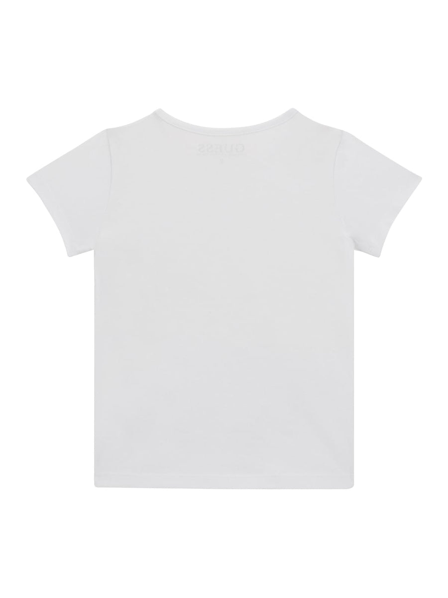 T-shirt bianca stampa glitter