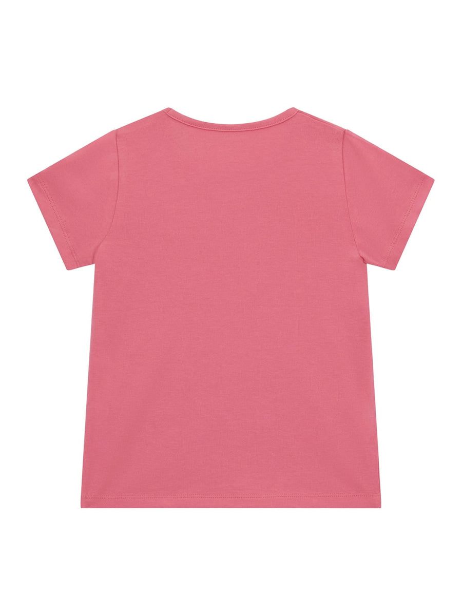 T-shirt rosa stampa glitter