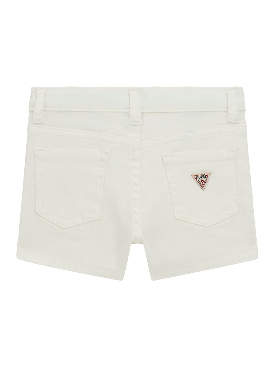 Shorts in denim bianco