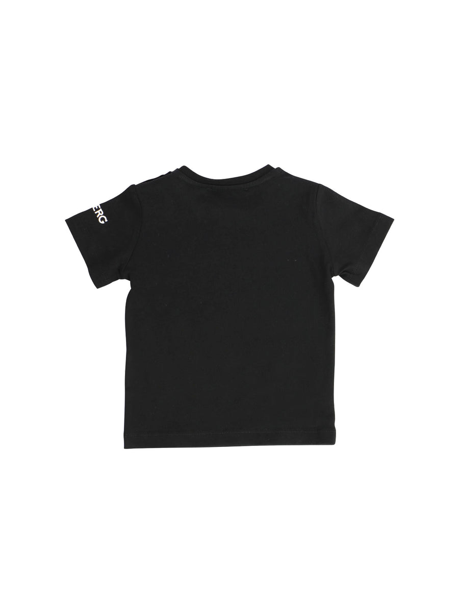 T-shirt nera con stampa Gatto Silvestro pixel