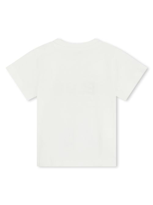 T-shirt bianca stampa logo