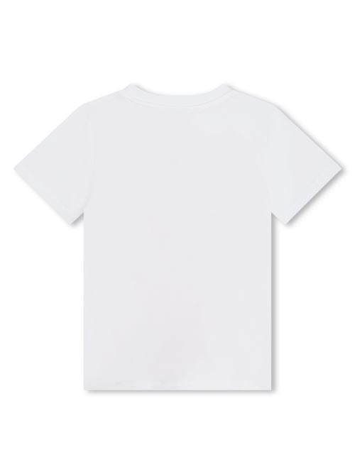 T-shirt bianca stampa elefante