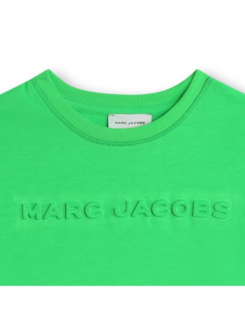 T-shirt verde logo goffrato