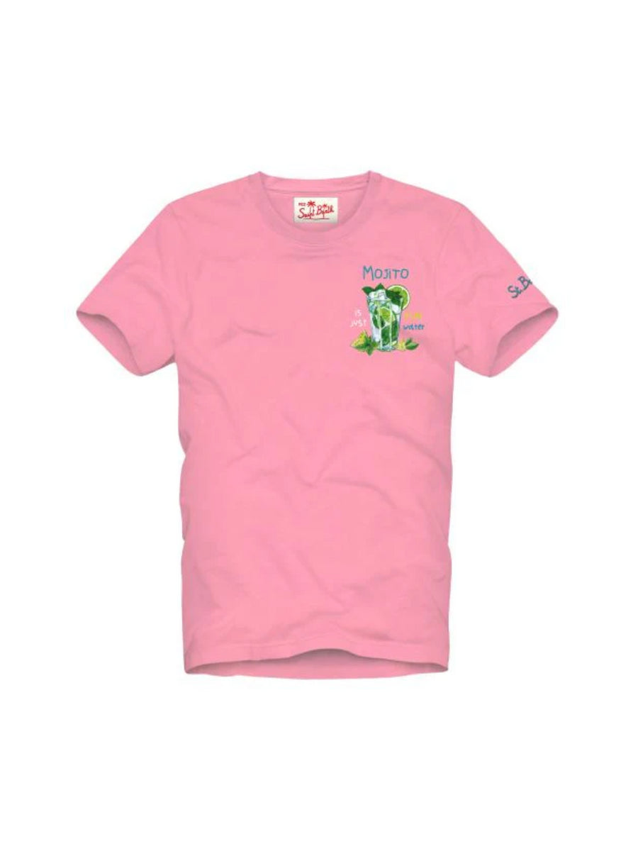 T-shirt rosa in cotone Mojito Fun