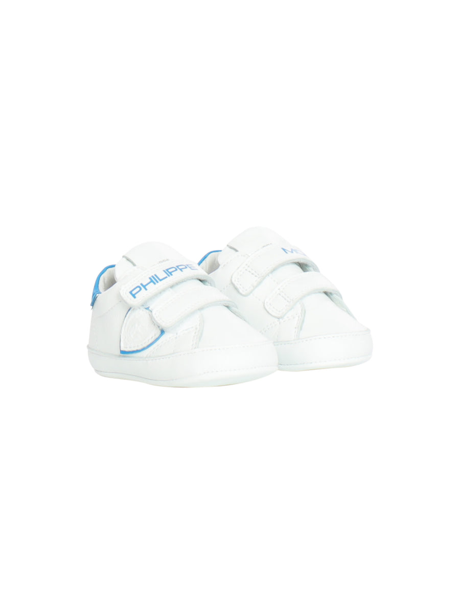 Sneakers new born bianche e azzurre