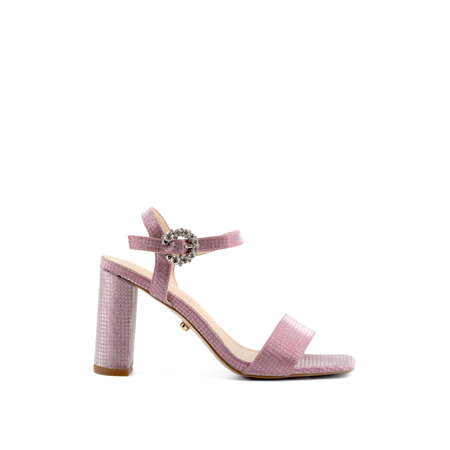 Sandali con tacco Perseo rosa freddo
