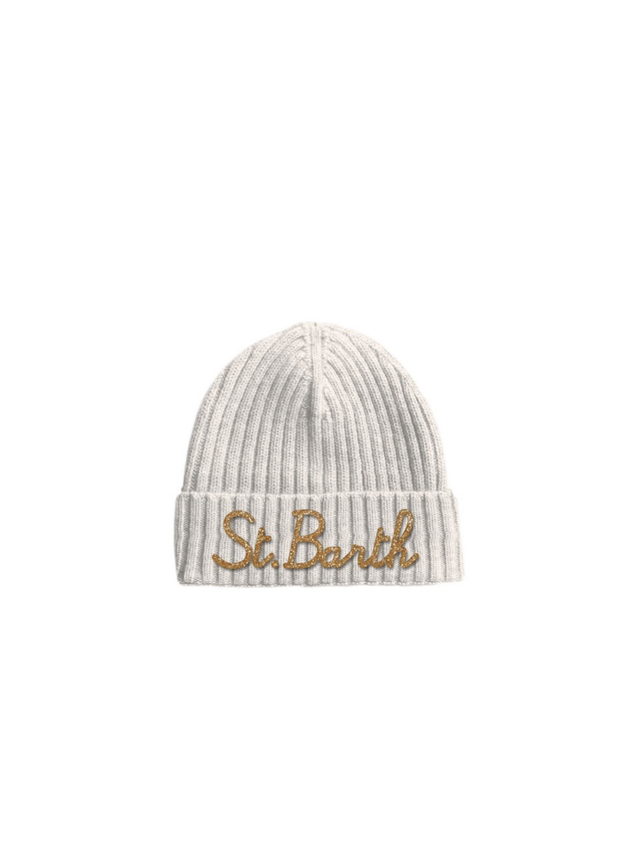Cappello "11emb" Saint Barth bianco con scritta "St. barth" WENG005 03853I MC2 SAINT BARTH 