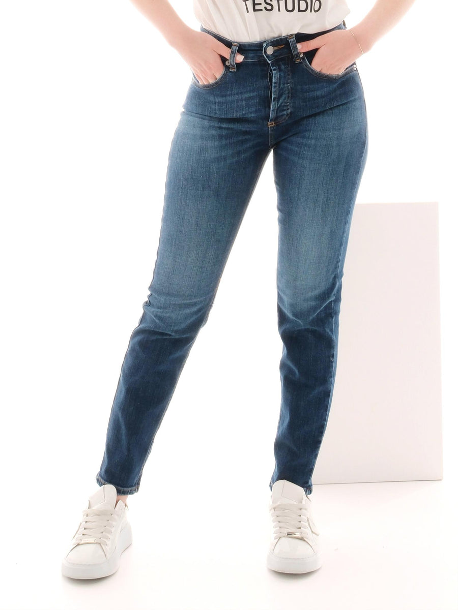 Jeans "icon daisy" Vicolo blu in denim DD5085 DNM Vicolo 