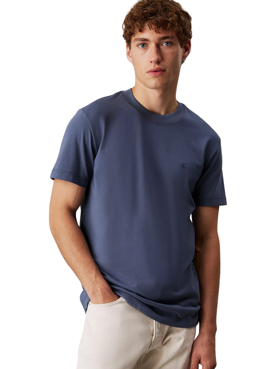 T-Shirt Calvin Klein grisaille in jersey pesante con monogram J30J326683 PCP Calvin Klein 