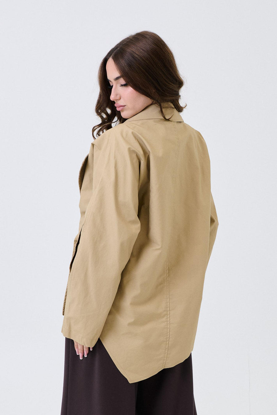 Giubbino Armoire beige con ecopelliccia e cardigan removibili 26296 BEIGE Armoire 