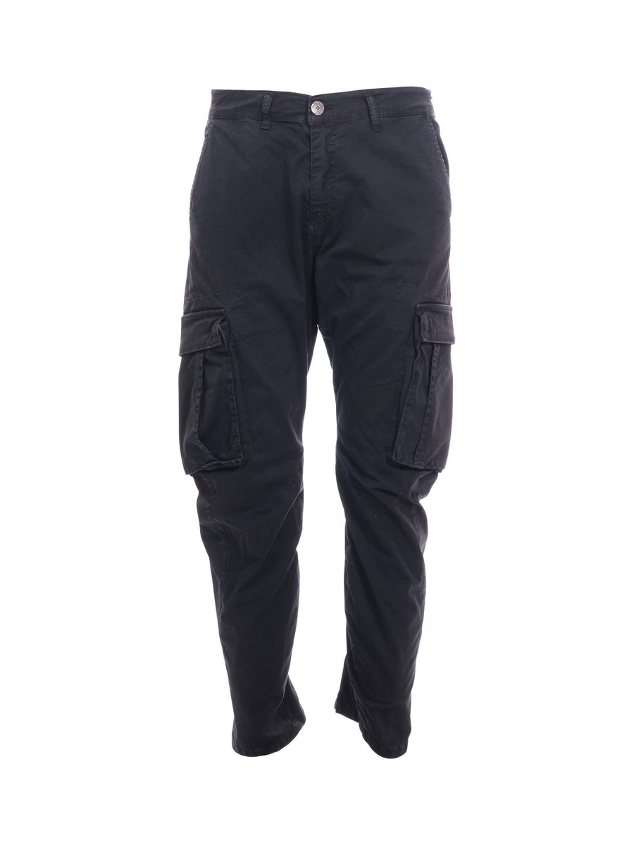 Pantalone cargo Imperial nero con tasche laterali P8379ROC NERO Imperial 