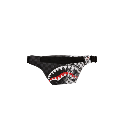 Marsupio "Split Checkered Graffiti Shark Sprayground nero 910B7898 NSZ Sprayground 