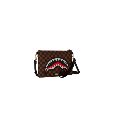 Pochette " Sawtooth Sharks in Paris Crossover Clutch" Sprayground marrone 910B7841 NSZ Sprayground 