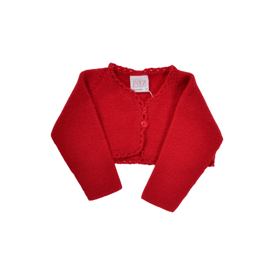 Cardigan rosso con bottone Paz Rodriguez 001-31071 52 Paz Rodriguez 