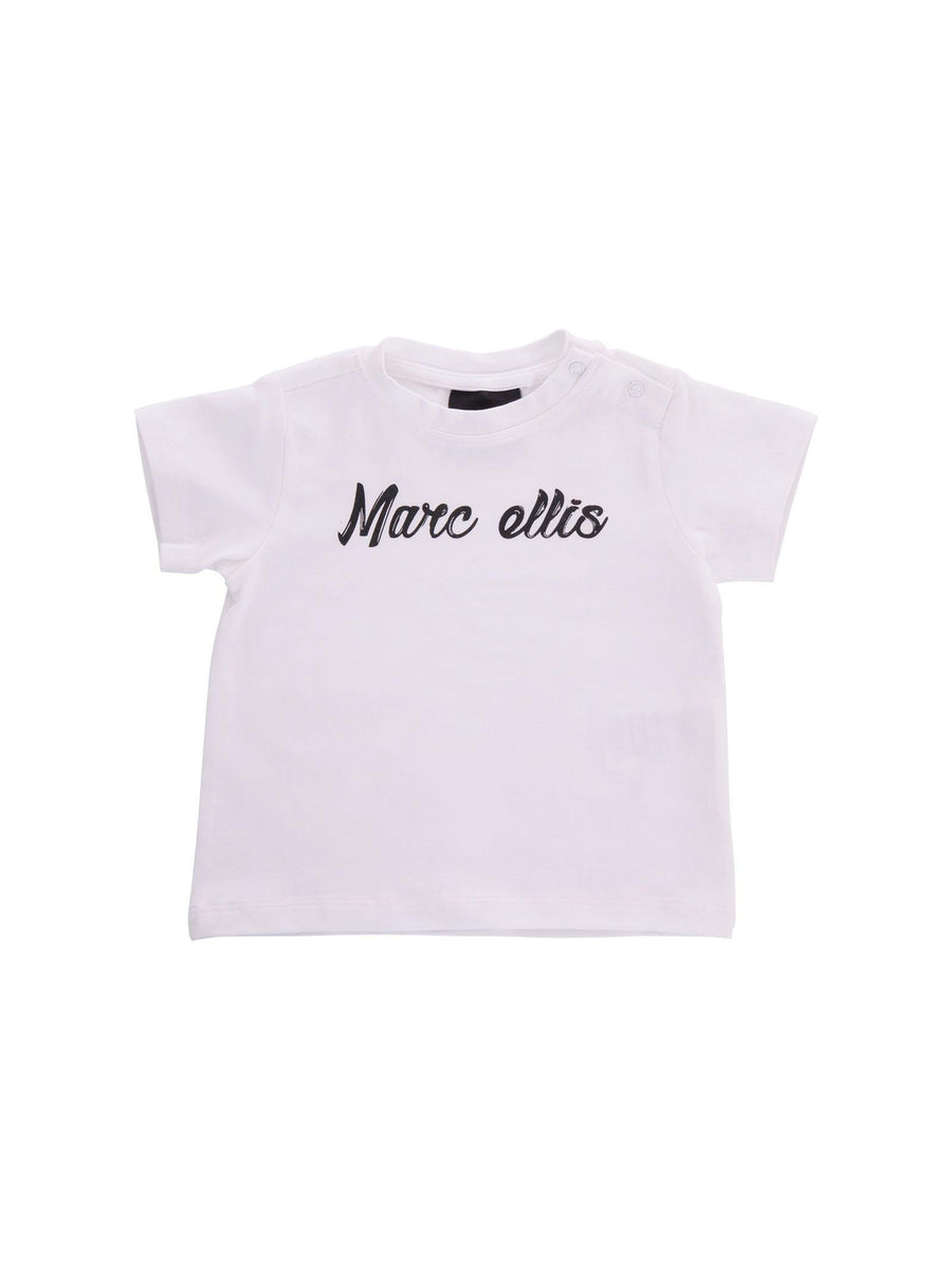 T-Shirt Marc Ellis bianca con logo frontale TS01433 WHT Marc Ellis 