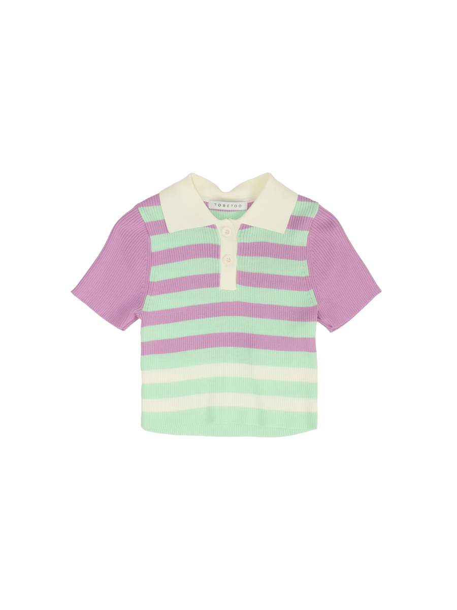 Polo in filo Tobetoo a righe multicolor 401MTBS25 RIGA Tobetoo 