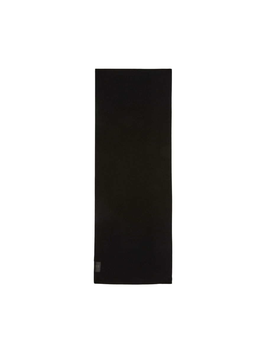 Sciarpa Guess nera con patch logato AW5437POL03 BLA Guess 