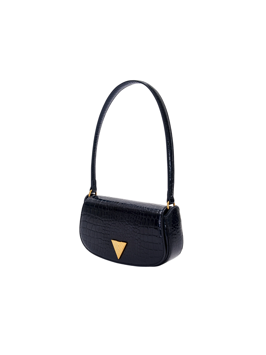 Borsa "Clap Crocco Effect" Vicolo nera XF0011 NERO Vicolo 