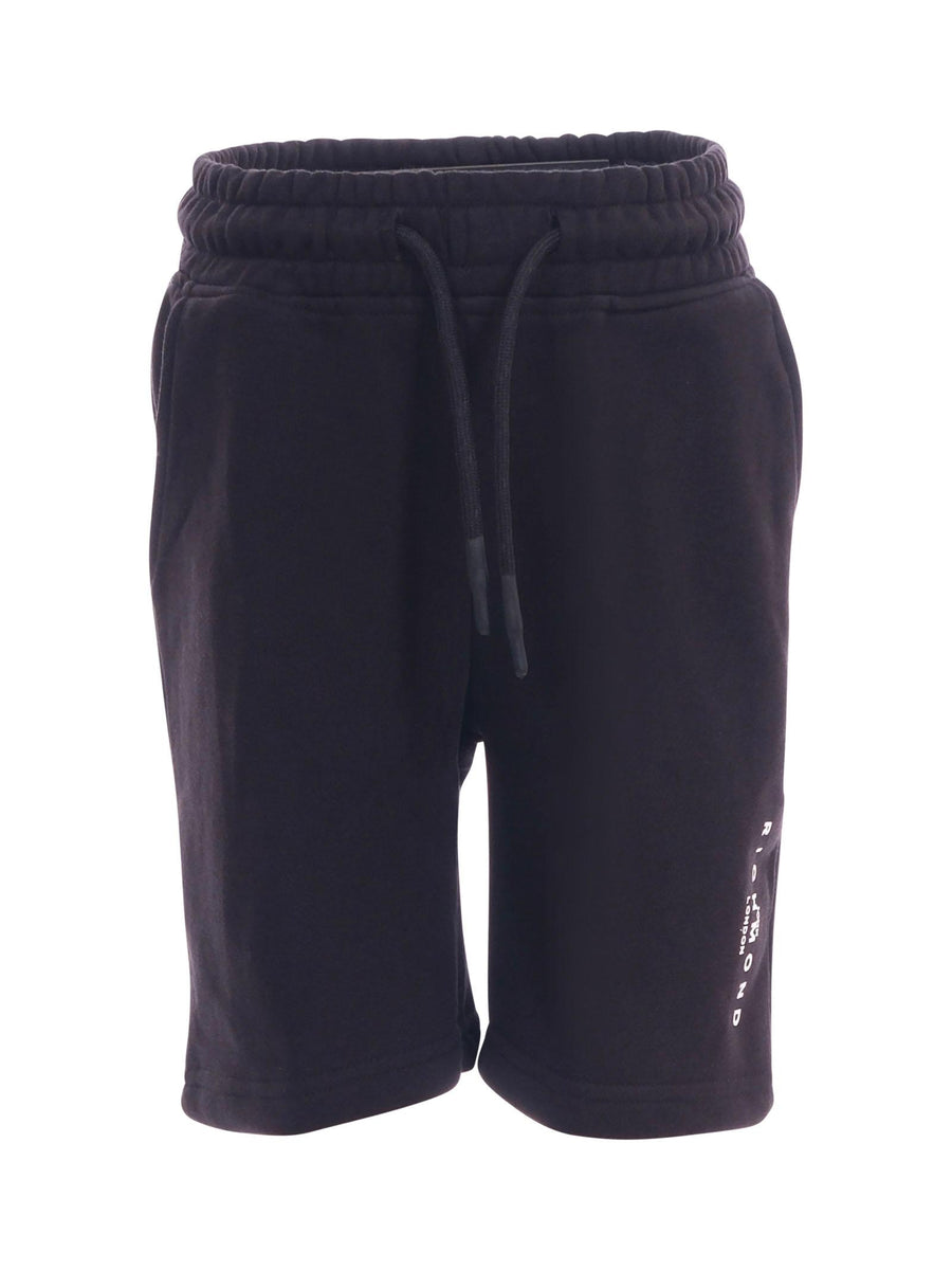 Bermuda John Richmond nero con logo verticale in rilievo RBP25009BE BLACK John Richmond 