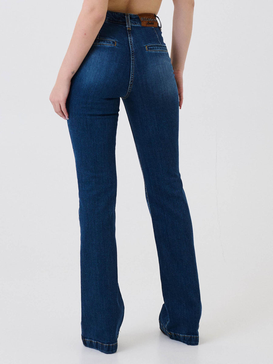 Jeans flare Silence Limited blu SI19 BLUE Silence Limited 