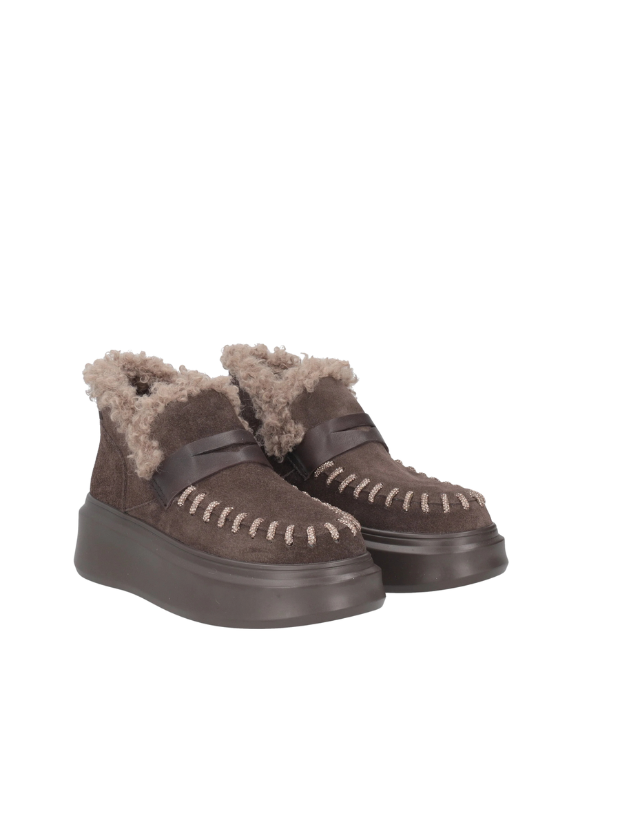 Stivaletto "Vivienne" Tosca Blu moro in suede SF2553S560 C60 Tosca Blu 