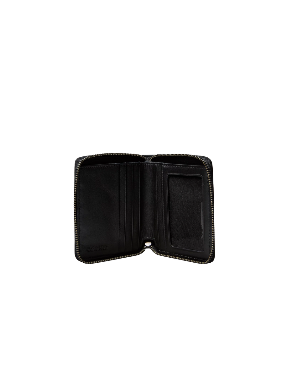 Portafoglio a libro Calvin Klein nero in pelle con zip LV04D1077G UB1 Calvin Klein 
