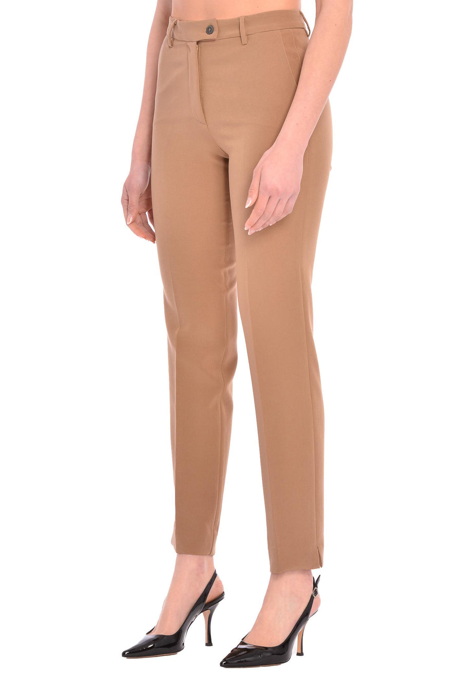 Pantalone Karol visone KAROL3812 VIS RAYURES NOIR 