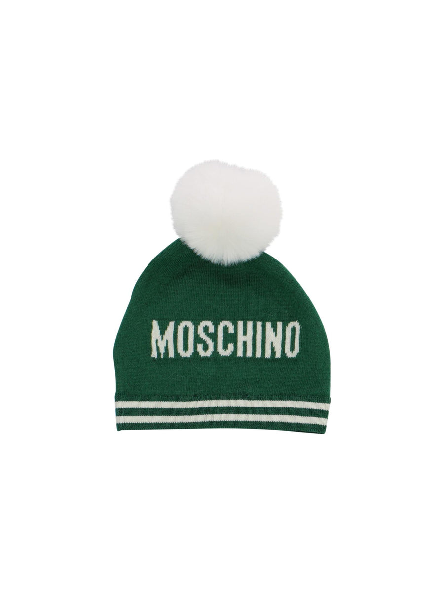 Cappellino teddy con pom-pom MUX04WLHE43 30139 Moschino 