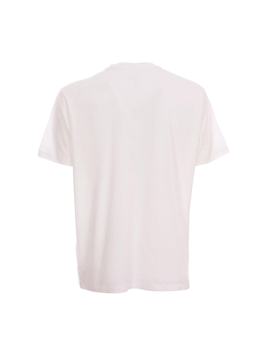 T-Shirt Armani Exchange bianca con logo in rilievo tono su tono XM000554AF10356 U0009 Armani Exchange 