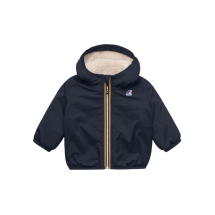 Giubbino "E. Le Vrai 4.0 claudine orsetto" K-Way blu scuro K7142RW K89 K-WAY 