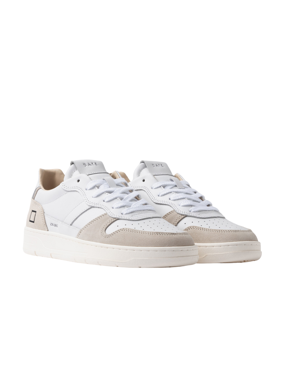 Sneakers "Court 2.0" D.a.t.e. bianco e beige M431-C2-BA HB Date 