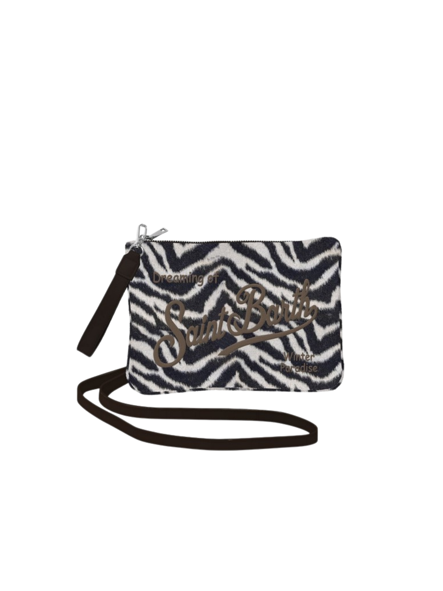 Pochette parisienne "cow 10 emb" Saint Barth zebrata PAR0025 00269I MC2 SAINT BARTH 