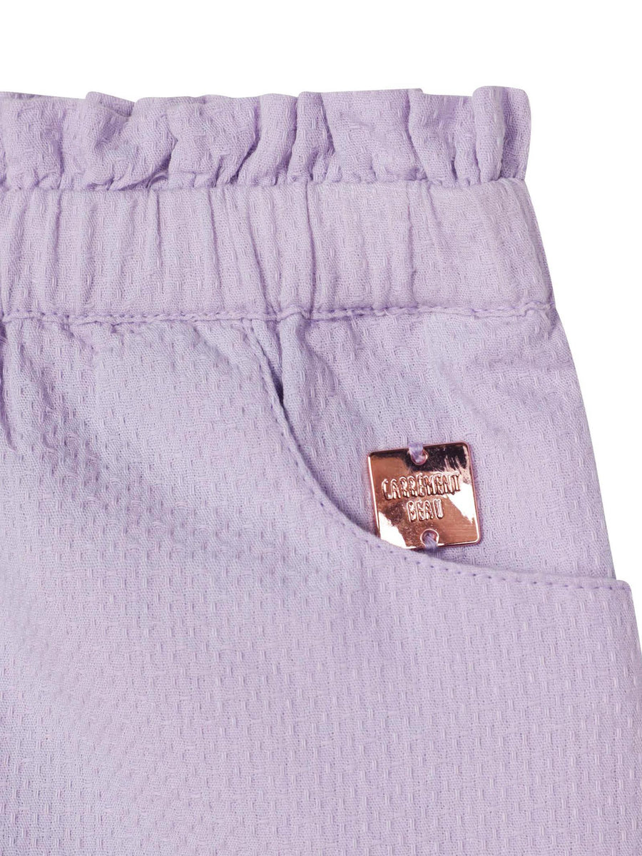 Shorts lilla in piquet Y04145 MALVA Carrement Beau 