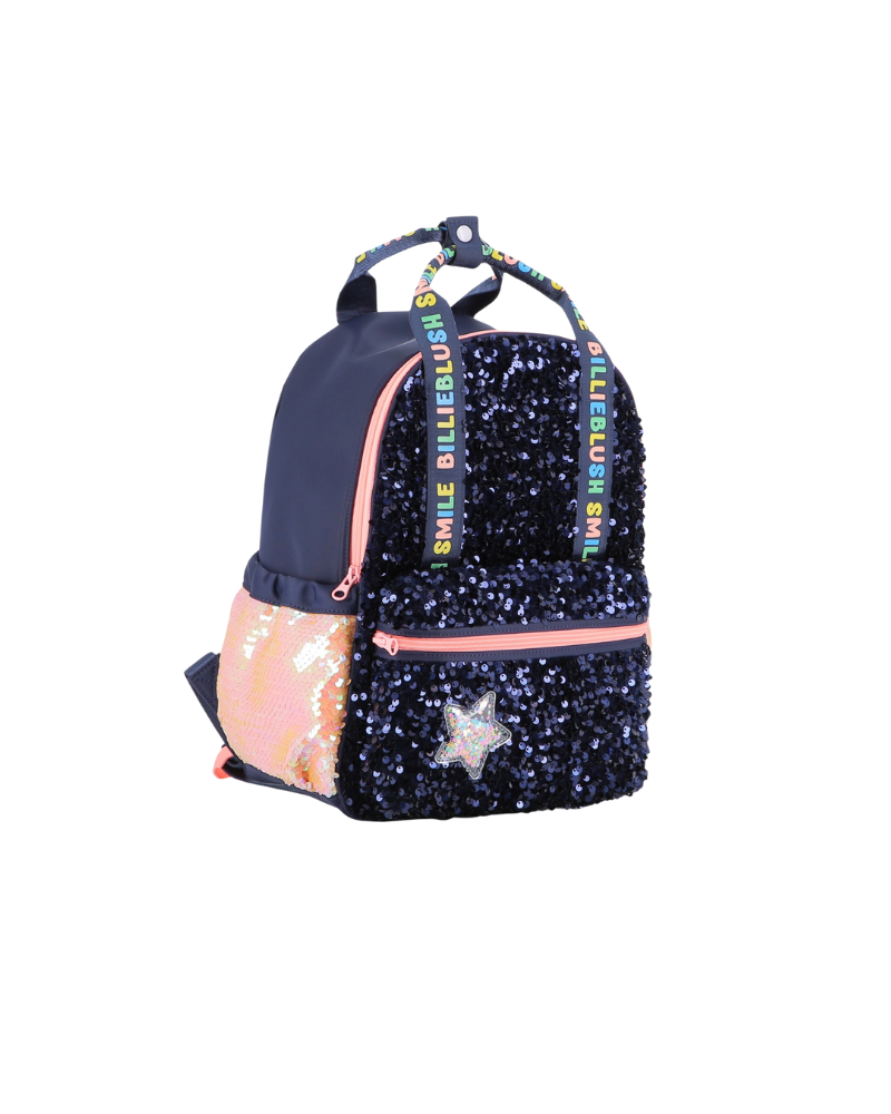 Zaino Billie Blush blu navy con paillettes e dettagli iridescenti U21541 85T Billie Blush 