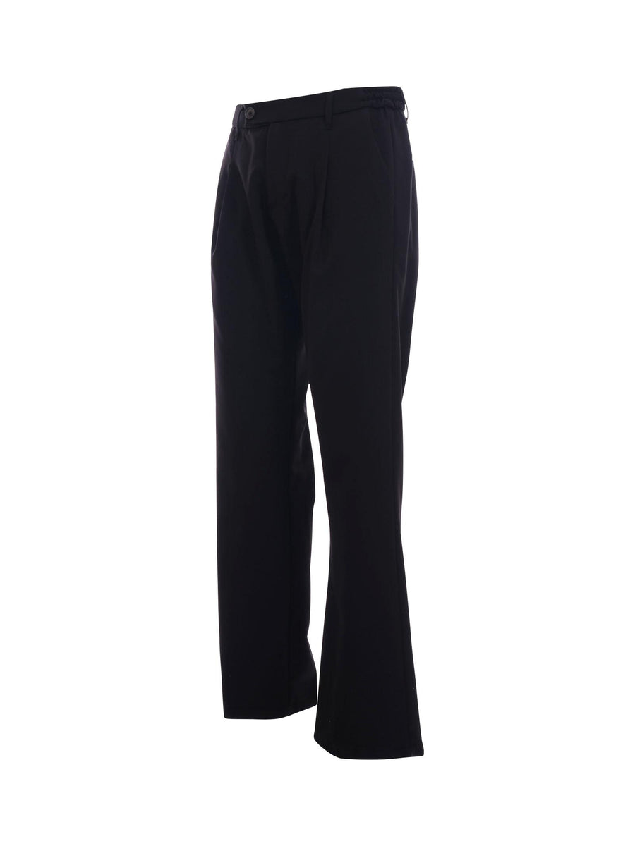 Pantalone Imperial nero elasticizzato ai lati PE6PJBQ NERO Imperial 